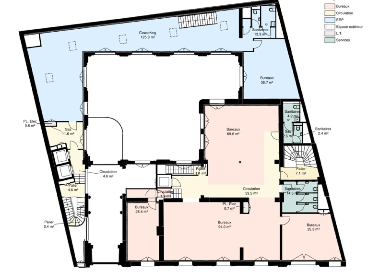 Bureau Paris 2272m² Location bureau Paris OLBUR2100717 4